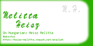 melitta heisz business card